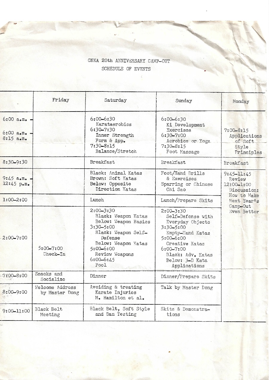 IATC schedule - 1985